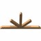 Ekena Millwork Saratoga Timber Gable Bracket, Western Red Cedar, 96"W x 48"H x 5 1/2"D x 5 1/2"F, 12/12 Pitch GBW096X48X0606SAR00SWR - alternate 2